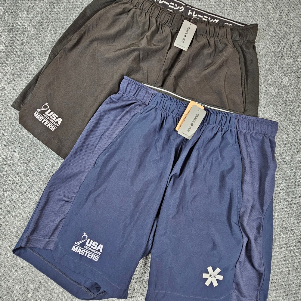 Osaka USA Field Hockey Masters Training Shorts XXL Black Performance Sportswear
